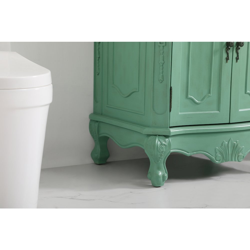 27 inch Single Bathroom vanity in vintage mint