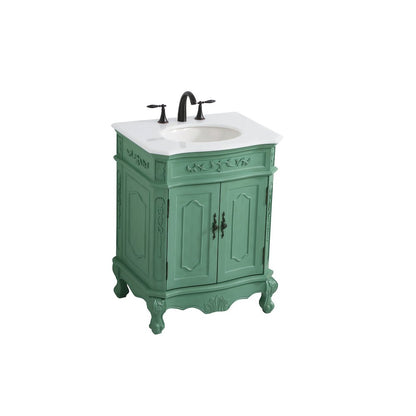 27 inch Single Bathroom vanity in vintage mint