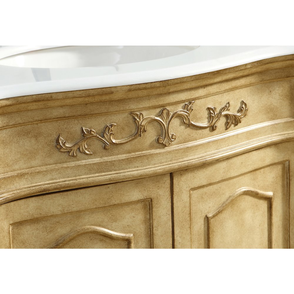32 inch Single Bathroom vanity in Antique Beige