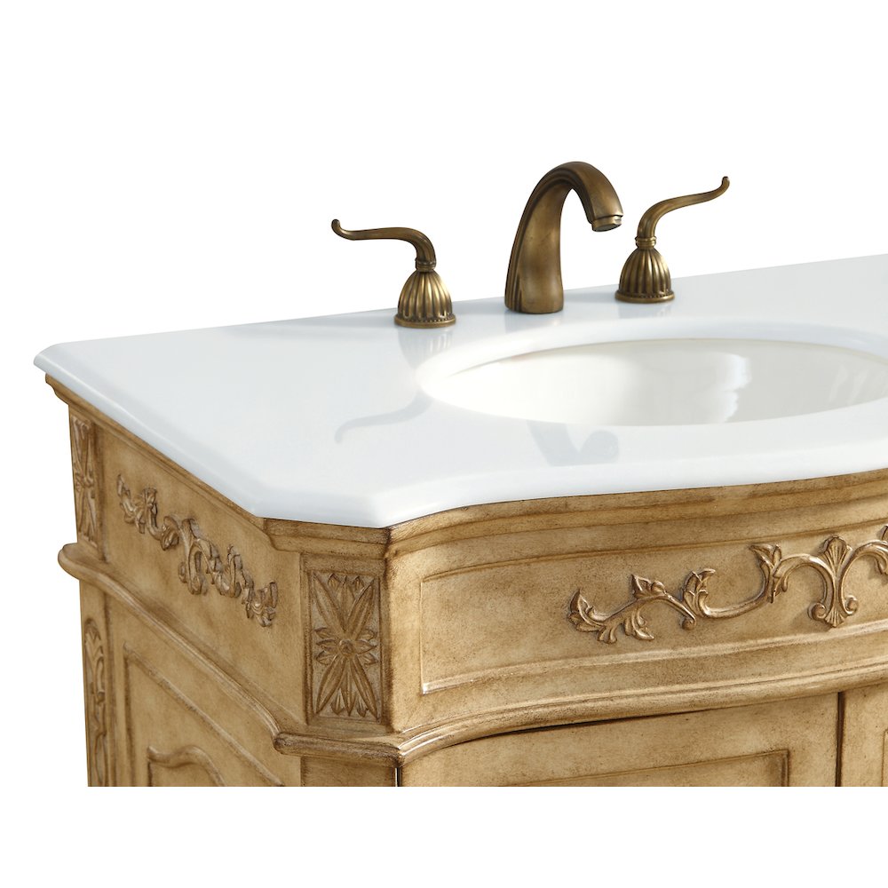 32 inch Single Bathroom vanity in Antique Beige