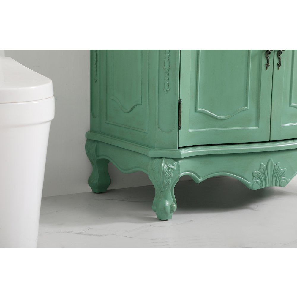 32 inch Single Bathroom vanity in vintage mint
