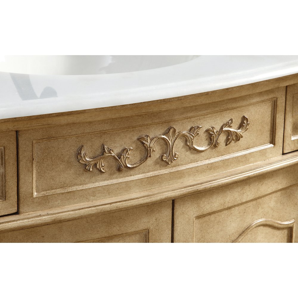 36 inch Single Bathroom vanity in Antique Beige