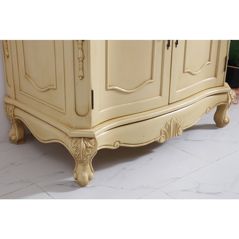 36 inch Single Bathroom vanity in light antique beige