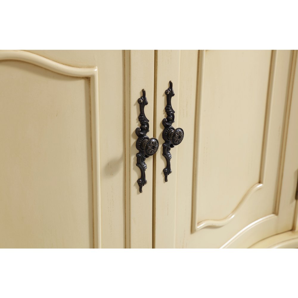 36 inch Single Bathroom vanity in light antique beige