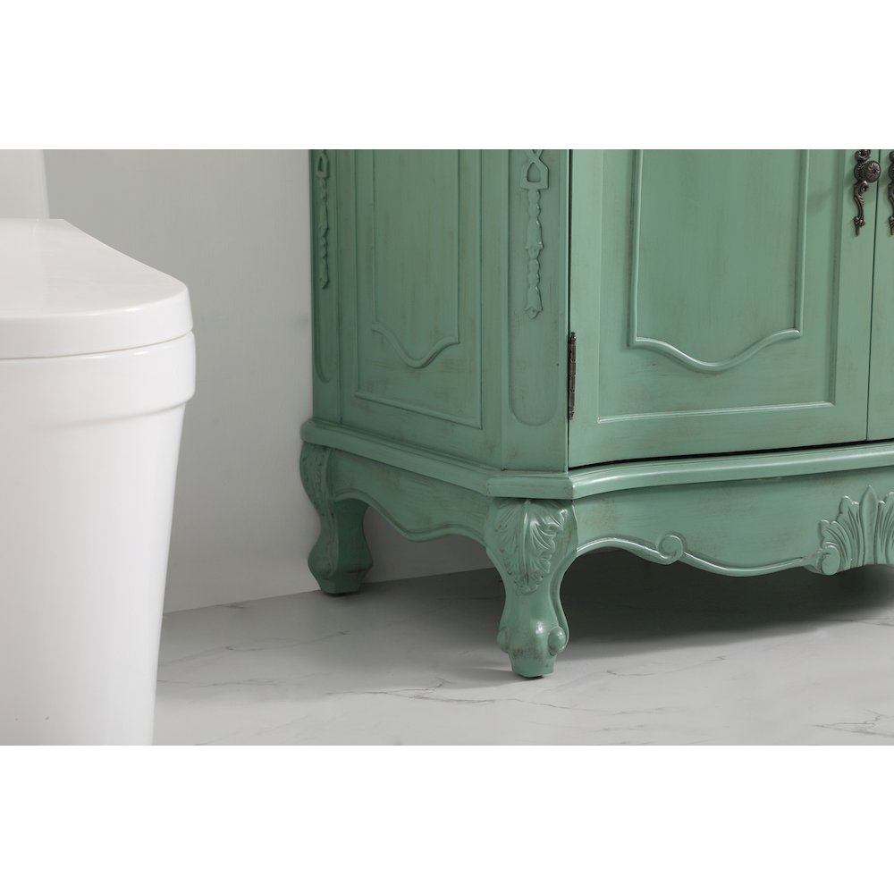 36 inch Single Bathroom vanity in vintage mint