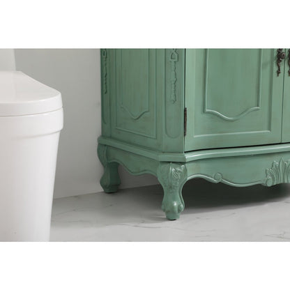 36 inch Single Bathroom vanity in vintage mint