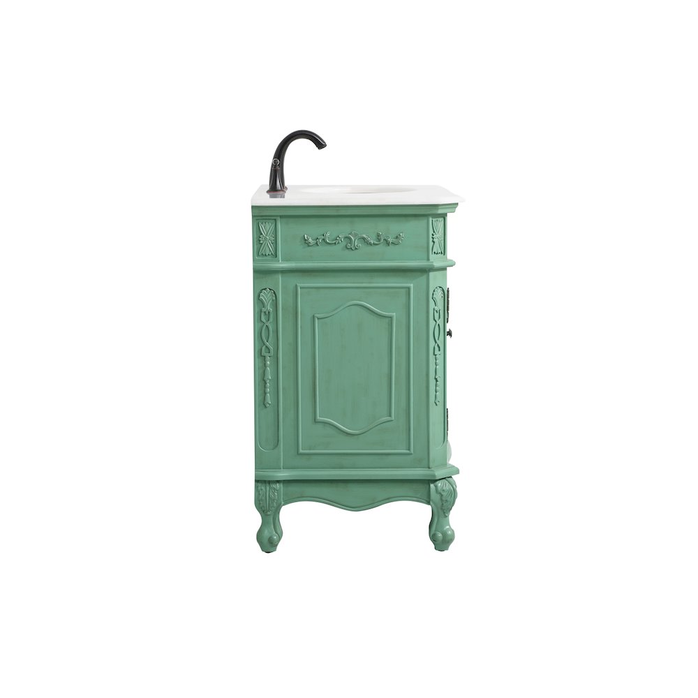 36 inch Single Bathroom vanity in vintage mint