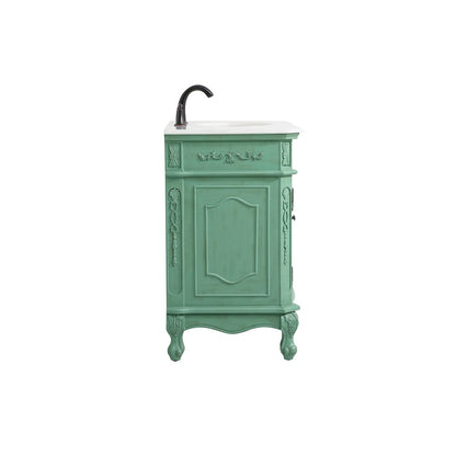36 inch Single Bathroom vanity in vintage mint