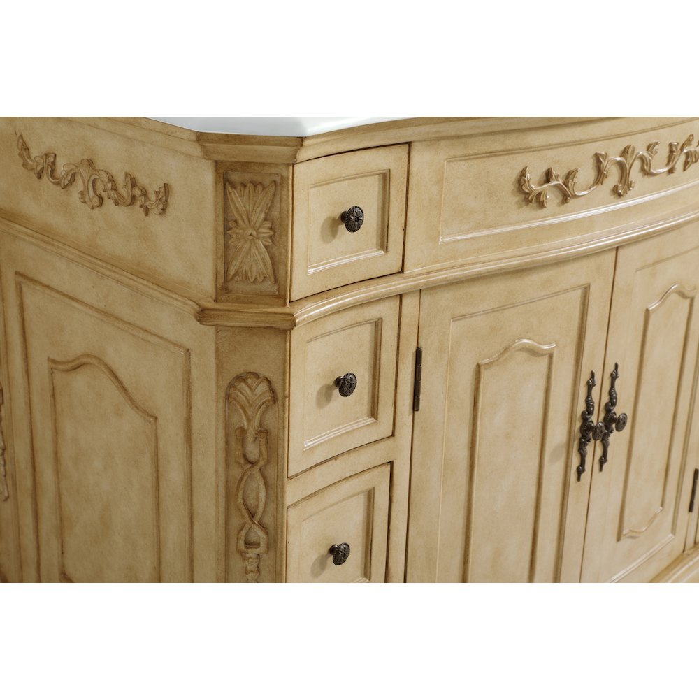 42 inch Single Bathroom vanity in Light Antique Beige