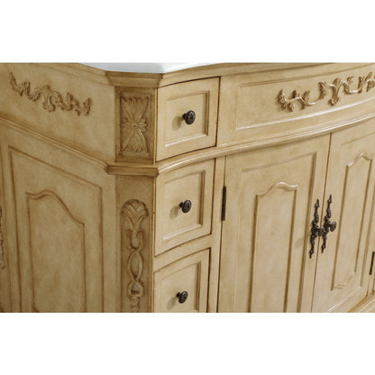 42 inch Single Bathroom vanity in Light Antique Beige
