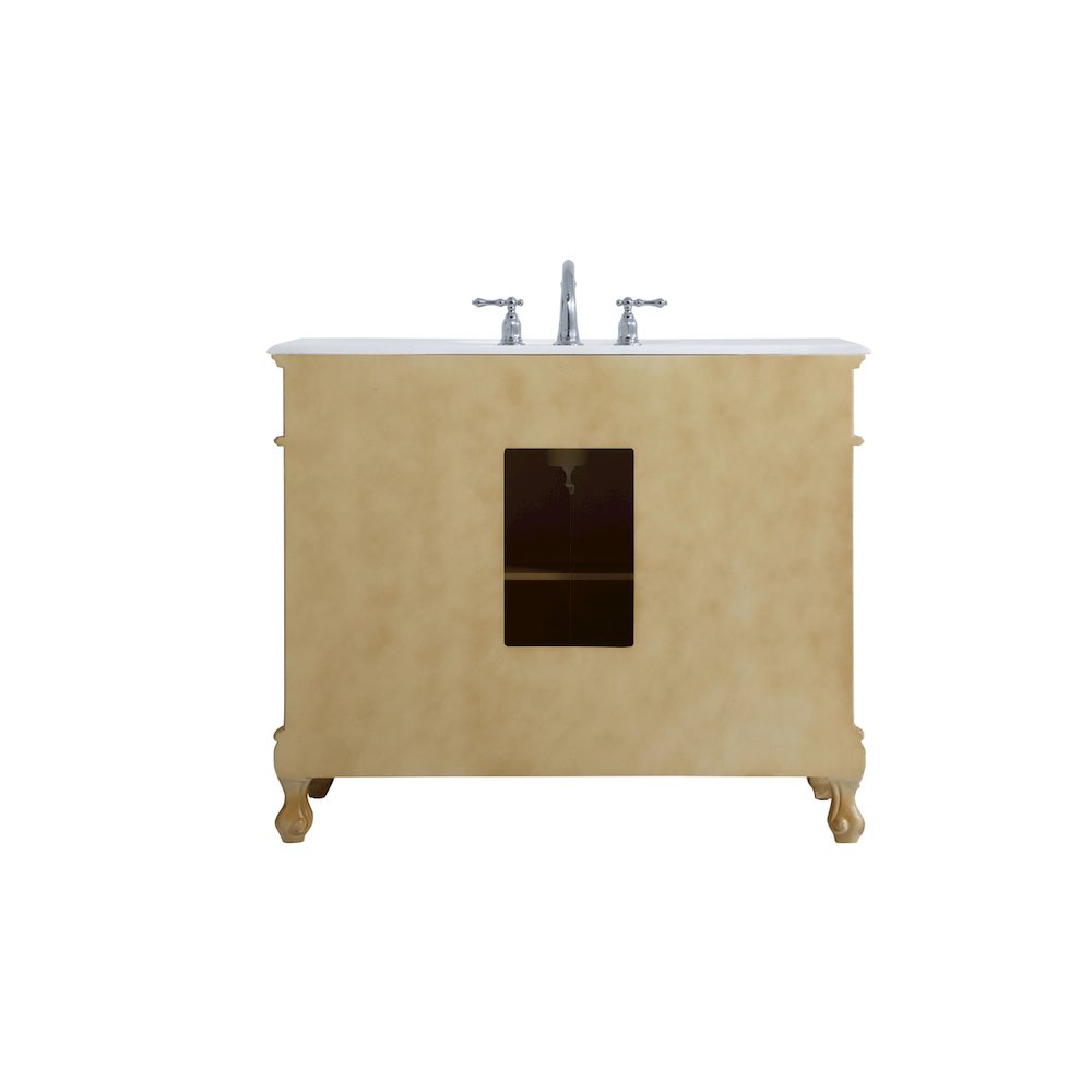 42 inch Single Bathroom vanity in Light Antique Beige