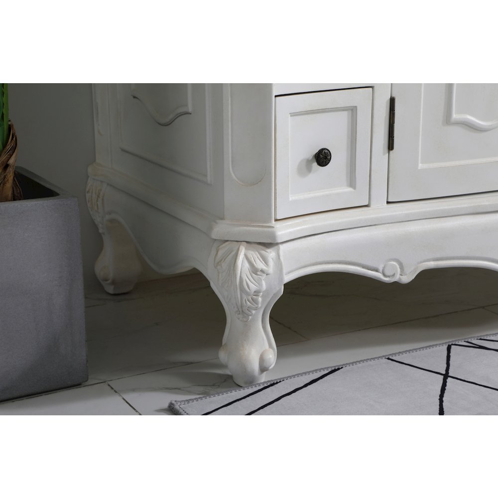 42 inch Single Bathroom vanity in Antique White