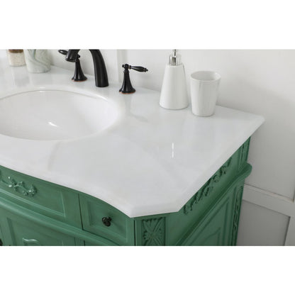 42 inch Single Bathroom vanity in vintage mint