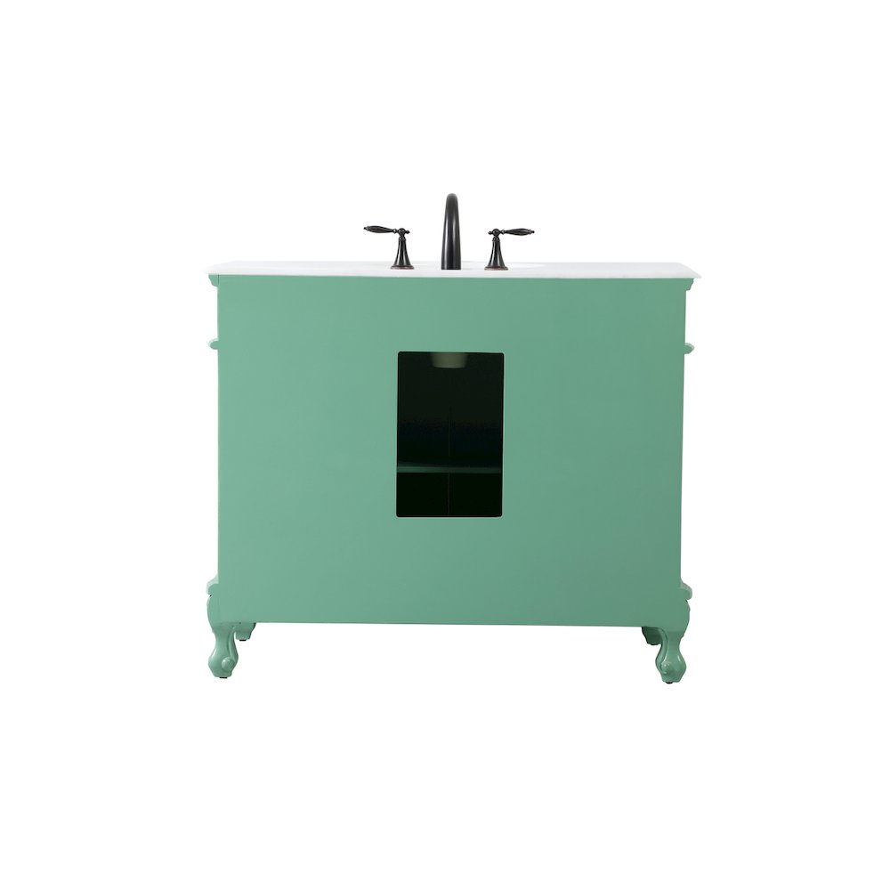 42 inch Single Bathroom vanity in vintage mint