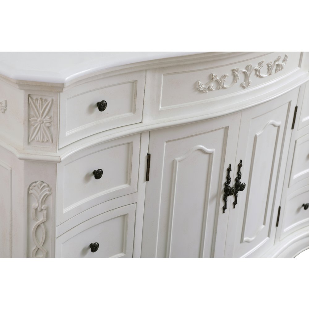 48 inch Single Bathroom vanity in antique white