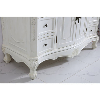 48 inch Single Bathroom vanity in antique white