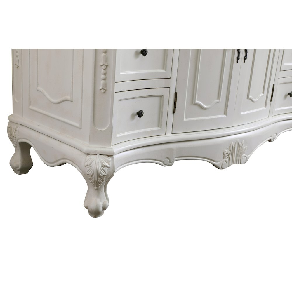 48 inch Single Bathroom vanity in antique white