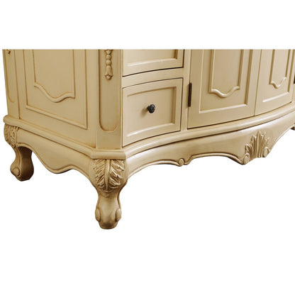 48 inch Single Bathroom vanity in light antique beige