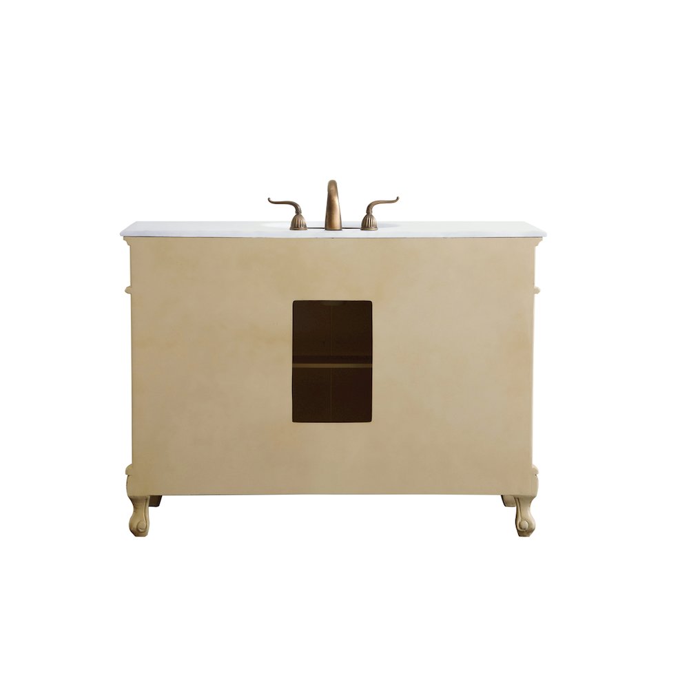 48 inch Single Bathroom vanity in light antique beige