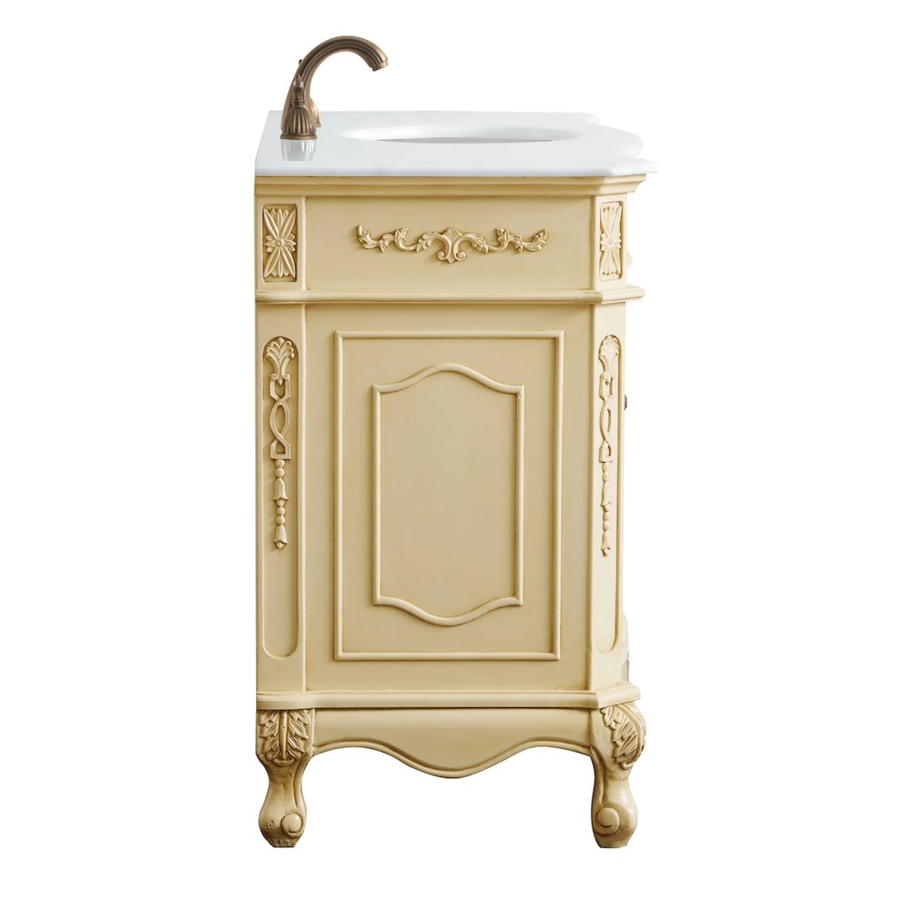 48 inch Single Bathroom vanity in light antique beige