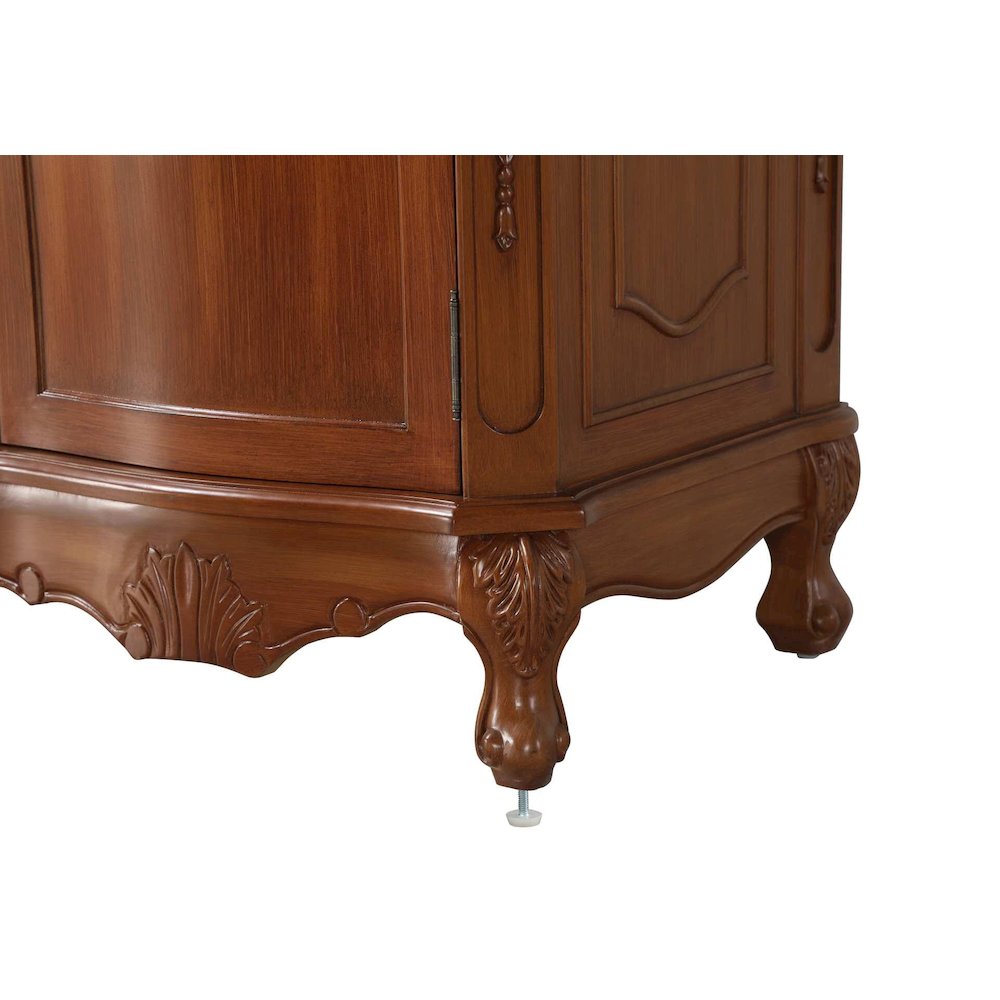 54 inch Double Bathroom Vanity in Teak