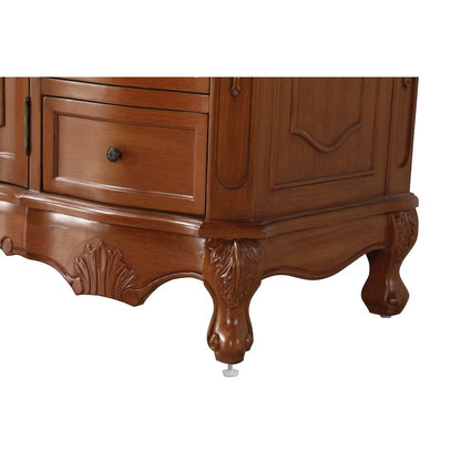 54 inch Single Bathroom Vanity in Teak