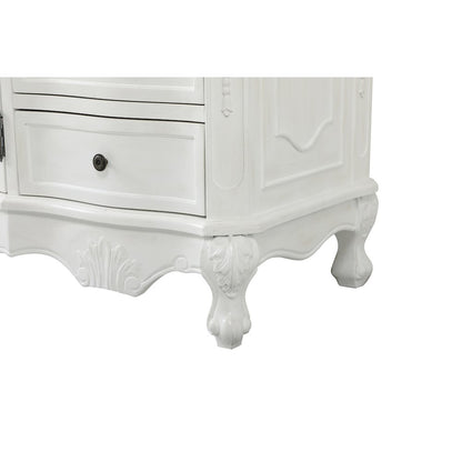 60 inch Single Bathroom vanity in antique white