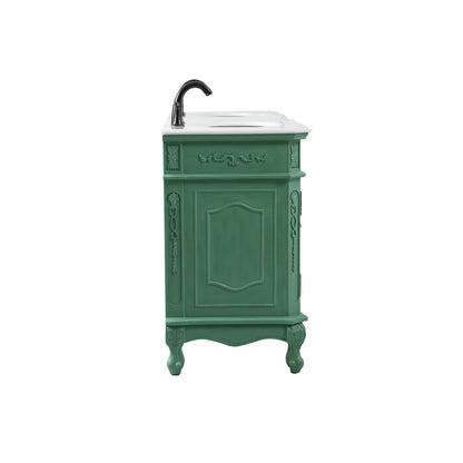 60 inch double Bathroom vanity in vintage mint
