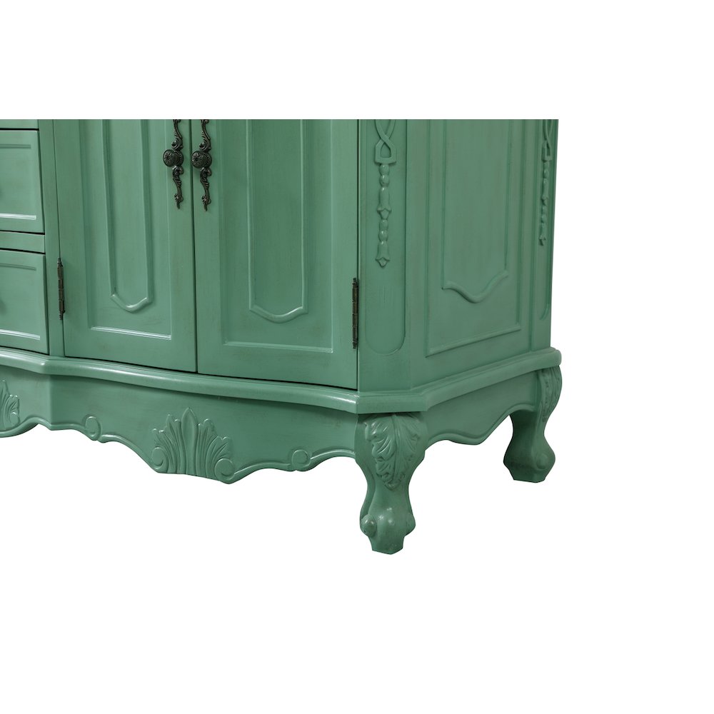 60 inch double Bathroom vanity in vintage mint