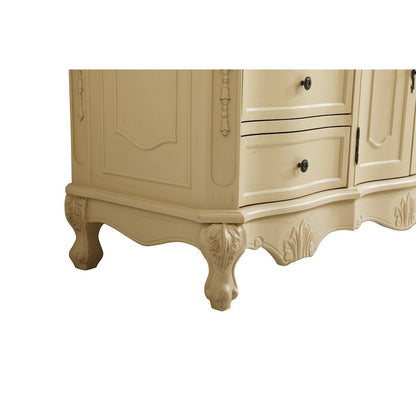 60 inch Single Bathroom vanity in Light Antique Beige