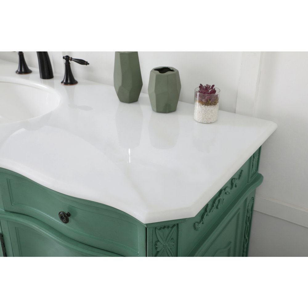 60 inch Single Bathroom vanity in vintage mint