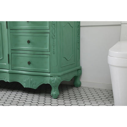60 inch Single Bathroom vanity in vintage mint