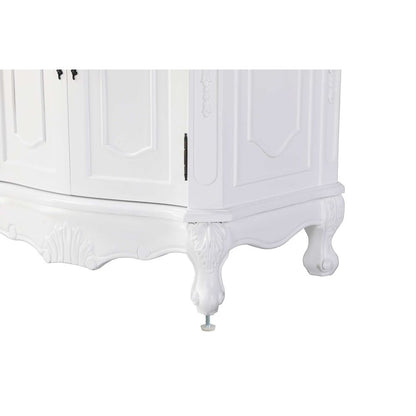 66 inch Double Bathroom Vanity in Antique white