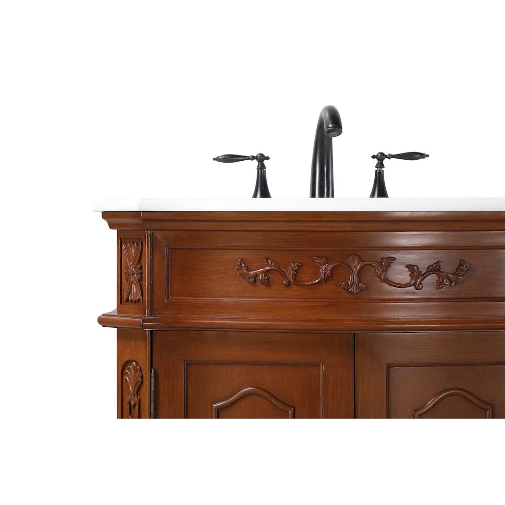 66 inch Double Bathroom Vanity in Teak