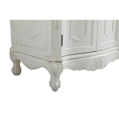 72 inch Double Bathroom vanity in Antique White