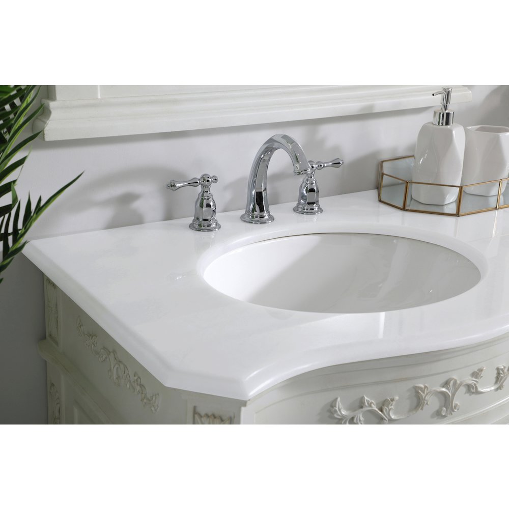 72 inch Double Bathroom vanity in Antique White