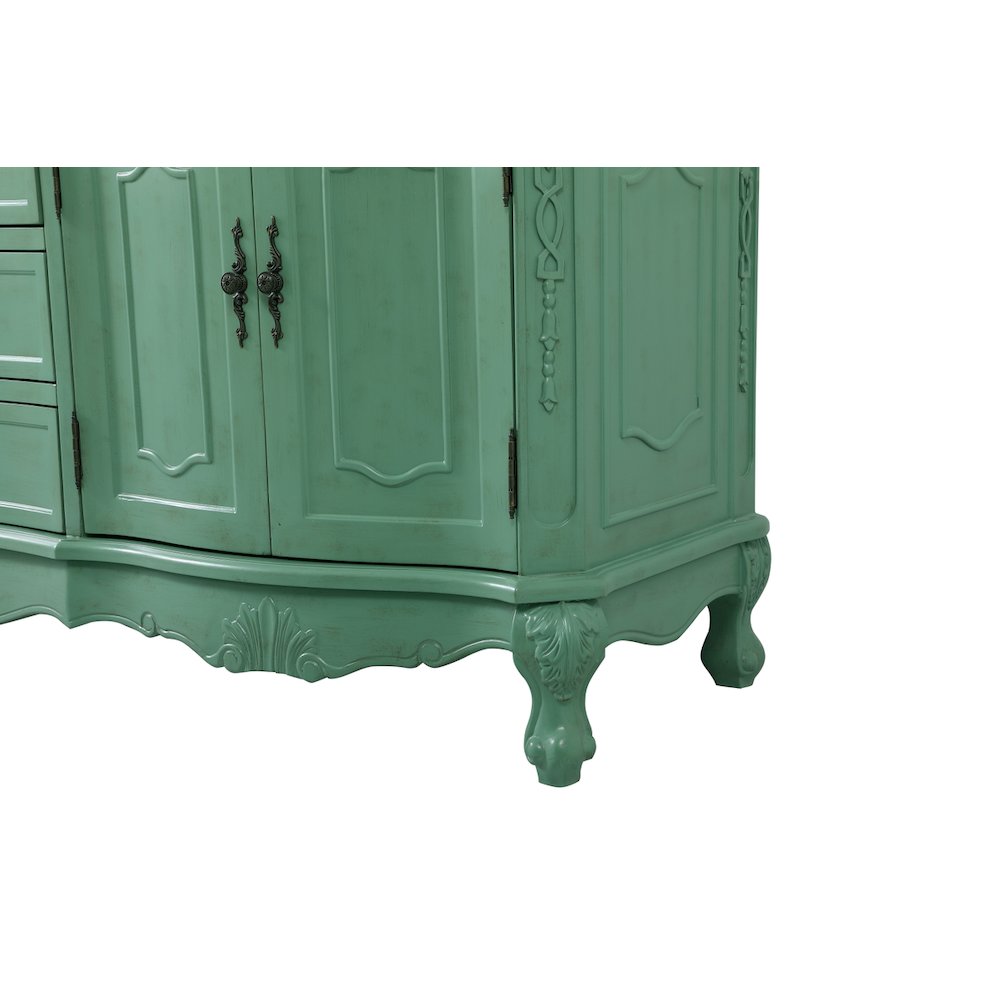 72 inch double Bathroom vanity in vintage mint