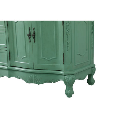 72 inch double Bathroom vanity in vintage mint