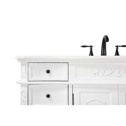84 inch Double Bathroom Vanity in Antique white