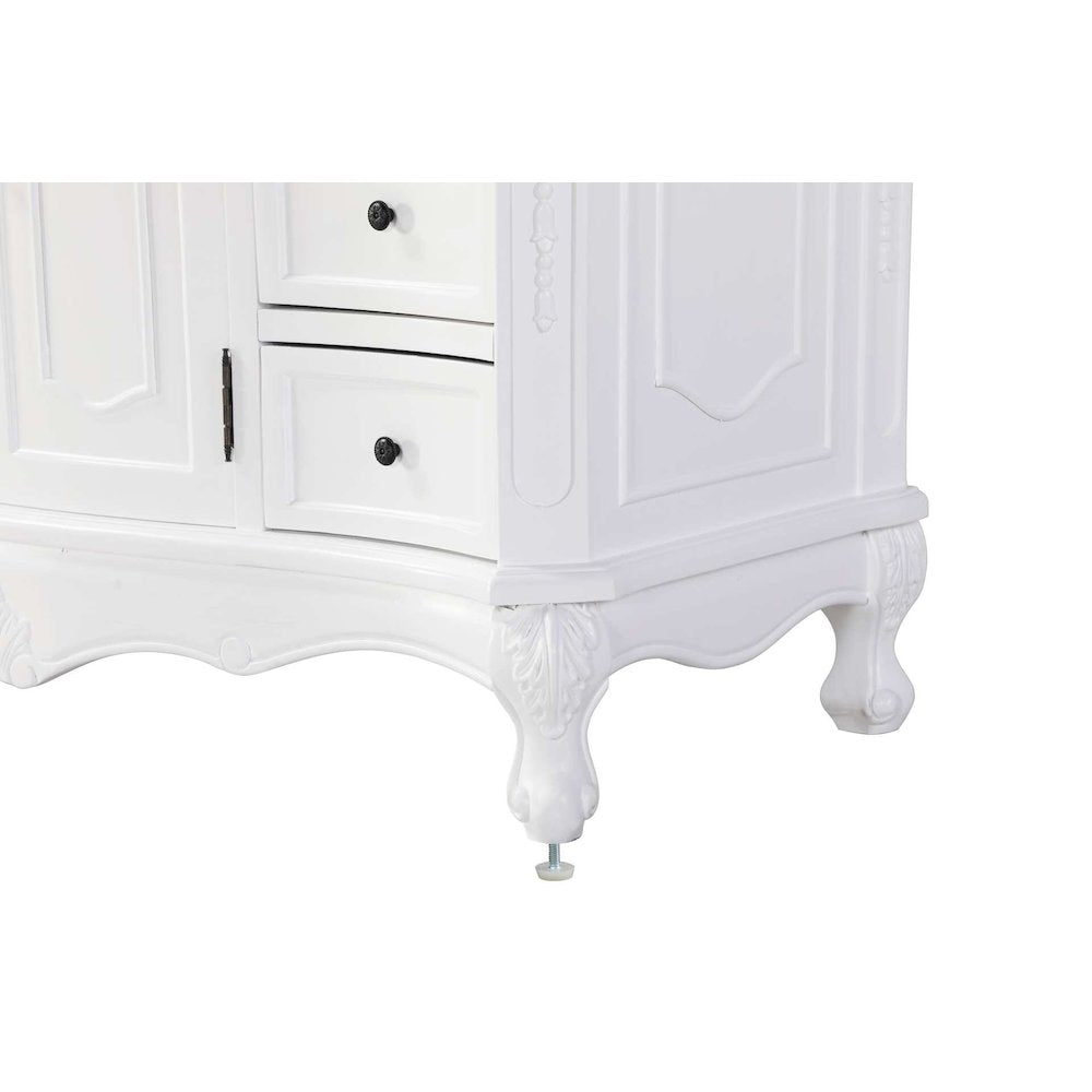 84 inch Double Bathroom Vanity in Antique white