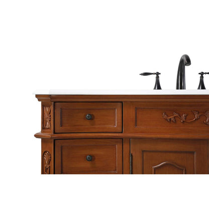 84 inch Double Bathroom Vanity in Teak