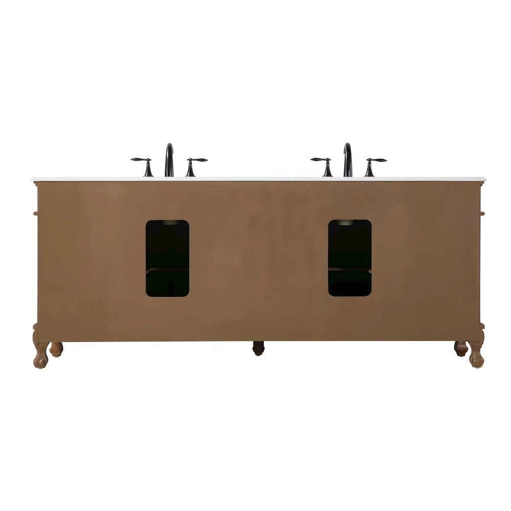 84 inch Double Bathroom Vanity in Teak