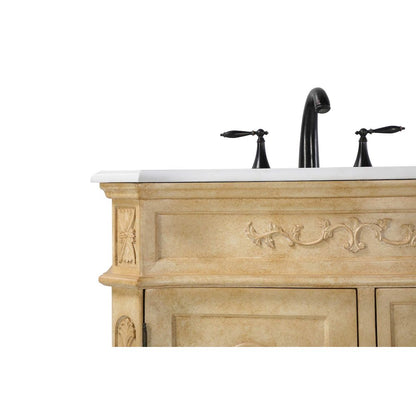 32 inch Single Bathroom Vanity in Antique Beige