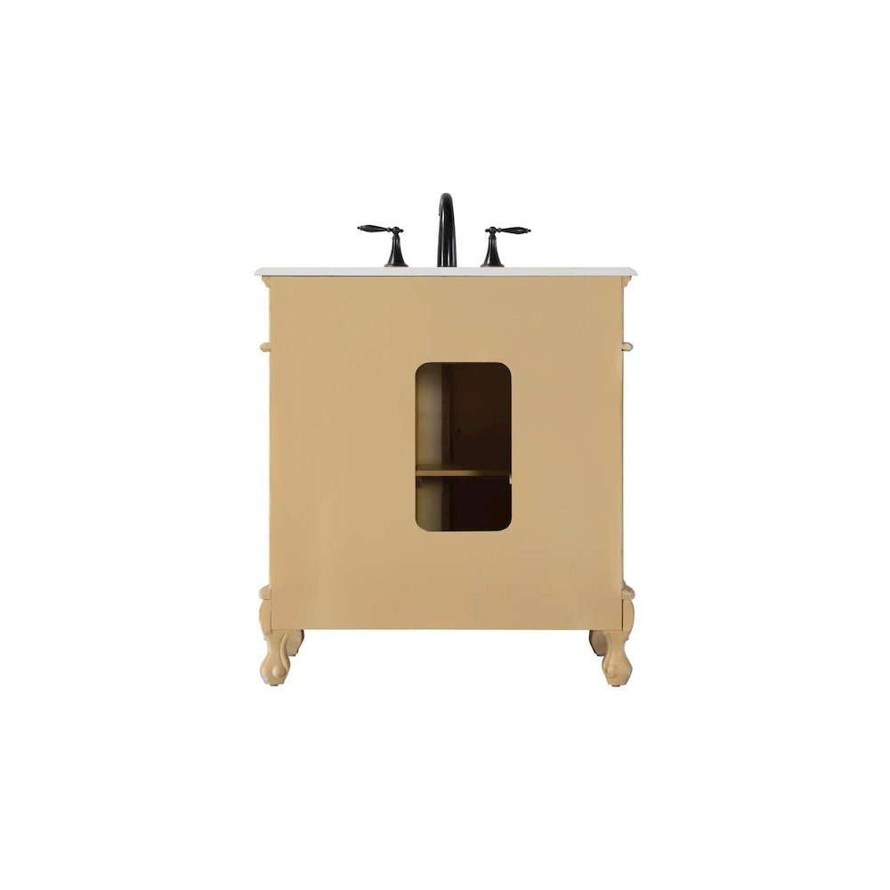 32 inch Single Bathroom Vanity in Antique Beige