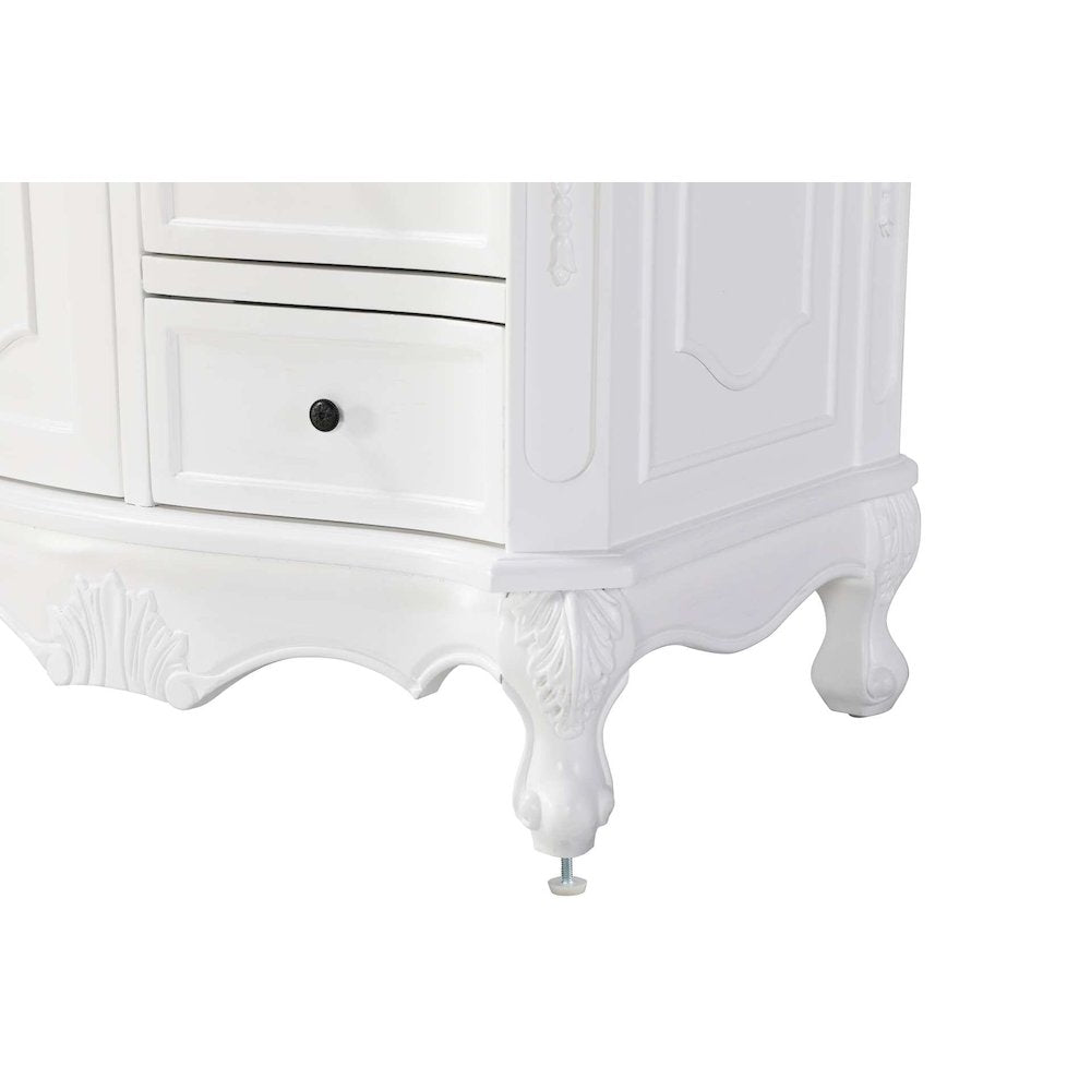 32 inch Single Bathroom Vanity in Antique white