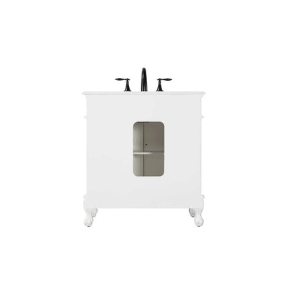 32 inch Single Bathroom Vanity in Antique white