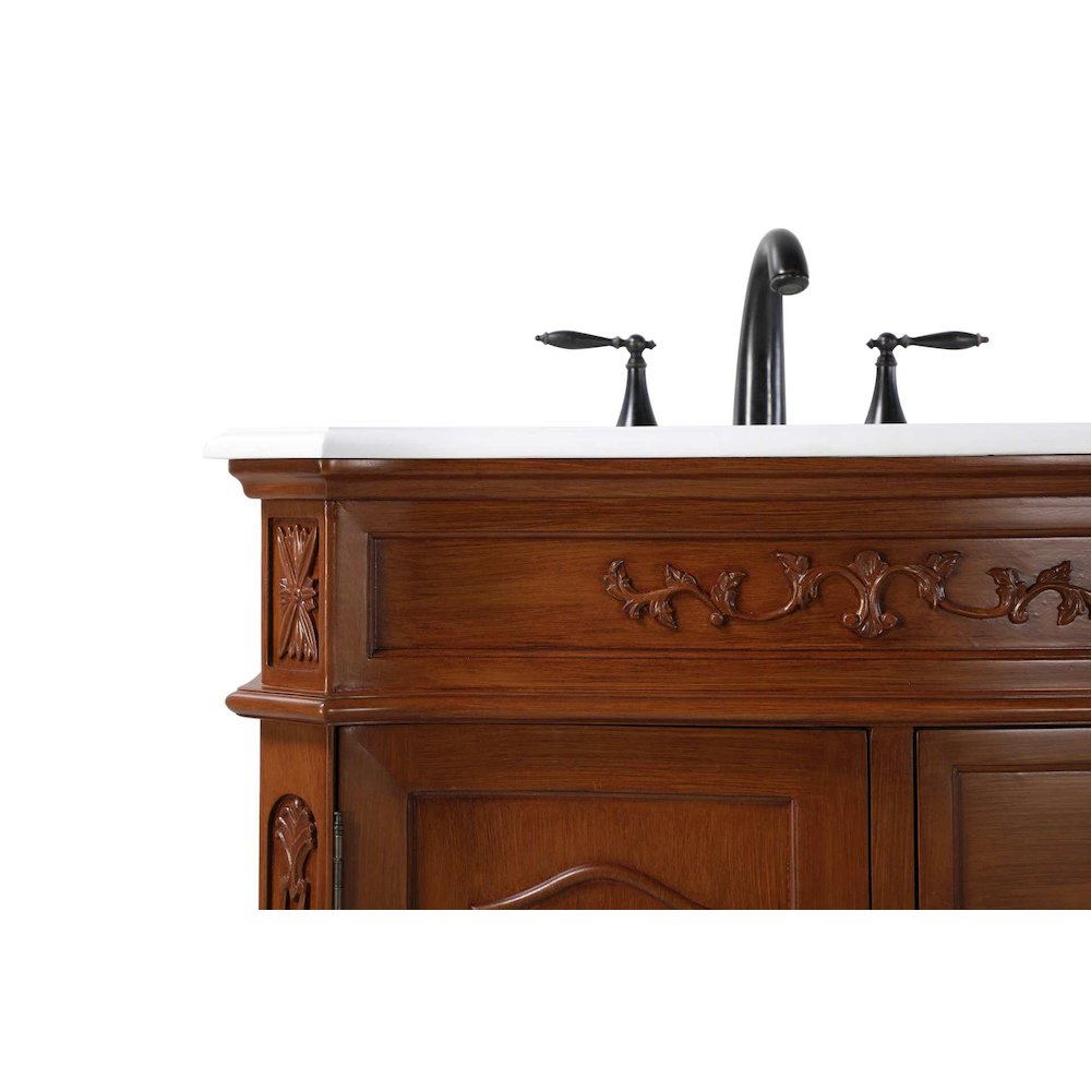 32 inch Single Bathroom Vanity in Teak