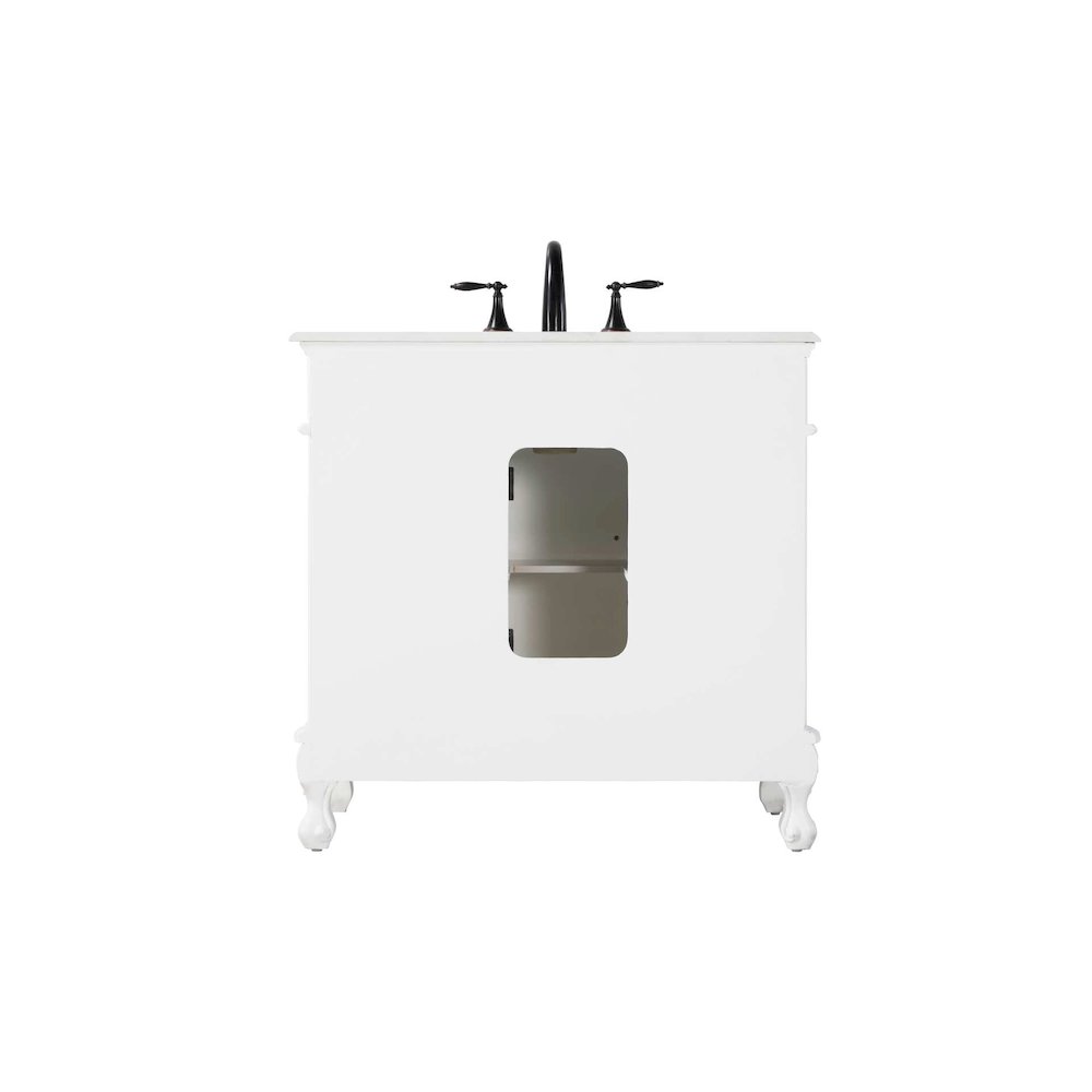 36 inch Single Bathroom Vanity in Antique white