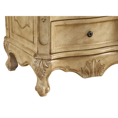 60 inch Single Bathroom vanity In Antique Beige