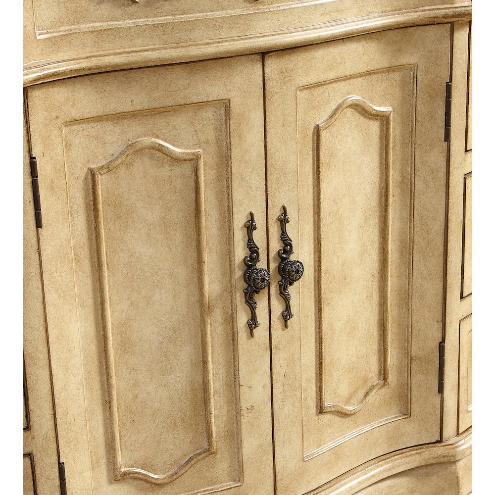60 inch Single Bathroom vanity In Antique Beige